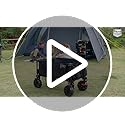 TIMBER RIDGE Heavy Duty Folding Camping Trolley | 200L Beach Wagon