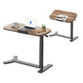 FLEXISPOT Overbed Table with Wheels, Adjustable Height Bedside Table, Rolling Laptop Desk for Bed Sofa, Small Standing Desk 75 x 40 cm - image 1