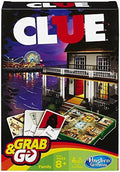 Hasbro Clue Grab & Go Board Game – Portable Mystery Travel Game
