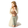 Mother and Son Figurine – Hand-Painted Resin Statue Home Decor