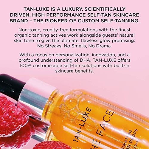 TAN-LUXE THE FACE Self-Tan Drops – Vegan Custom Face Tanning Drops