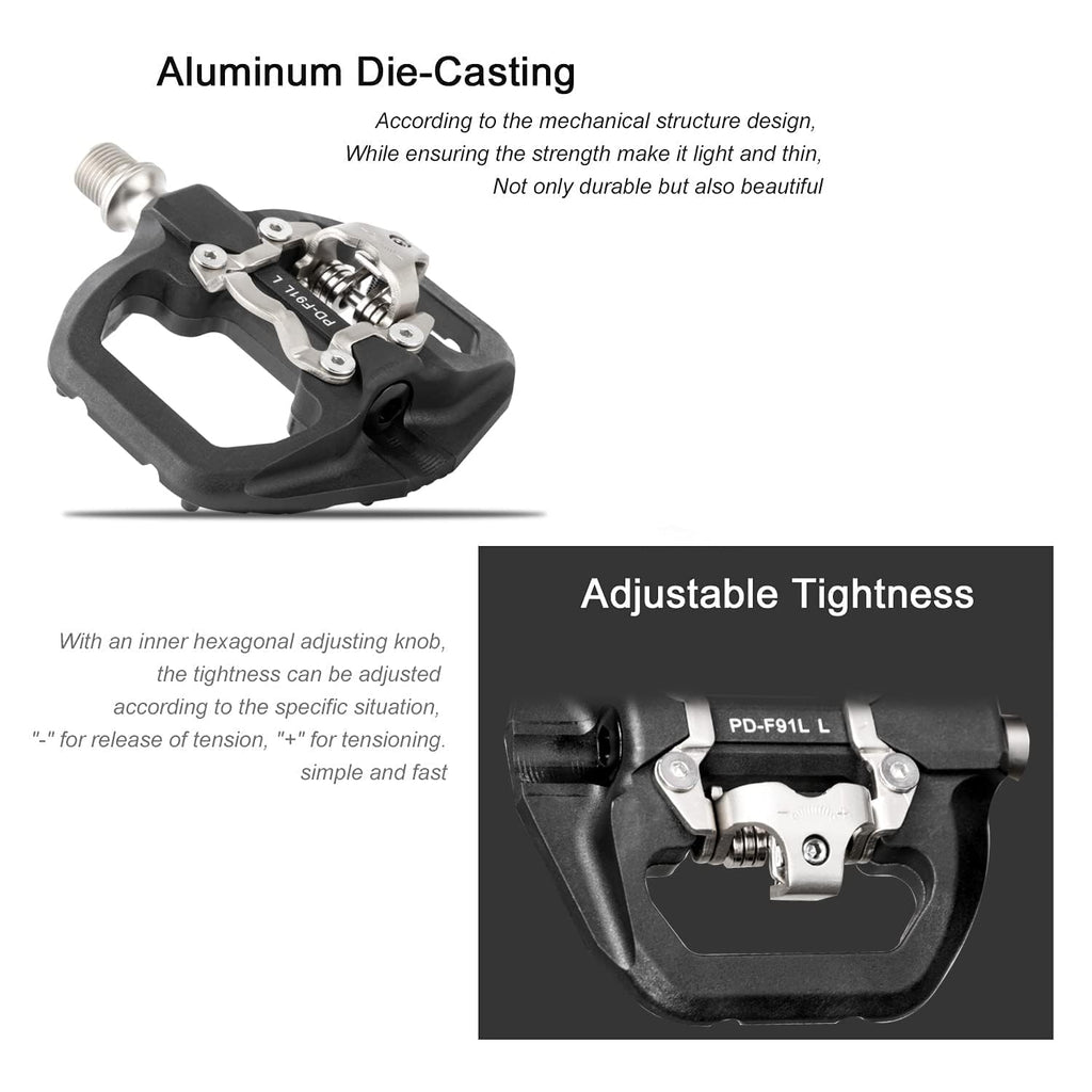 Dual Platform MTB Pedals | Clipless & Flat Nylon Fiber