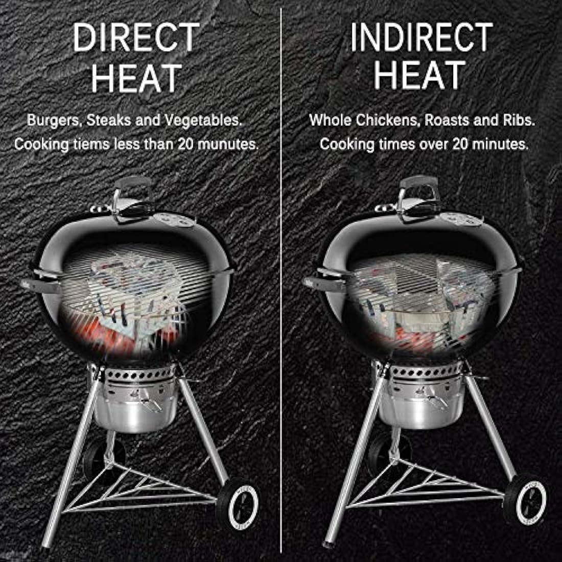 Denmay Charcoal Basket Briquet Holders for Weber 57CM Kettle Grills, 2 Pack