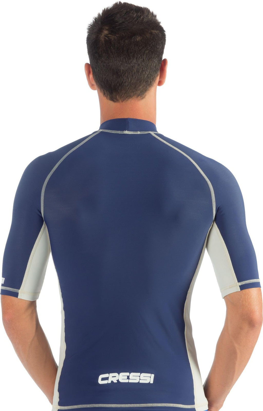 Cressi Men's Long Sleeve Rash Guard | UPF 50+ UV Protection - Blue