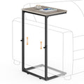 Vagusicc C-Shaped Side Table, Adjustable Height 45-85cm Sofa Side Tables, Small Side Table for Small Spaces - image 1