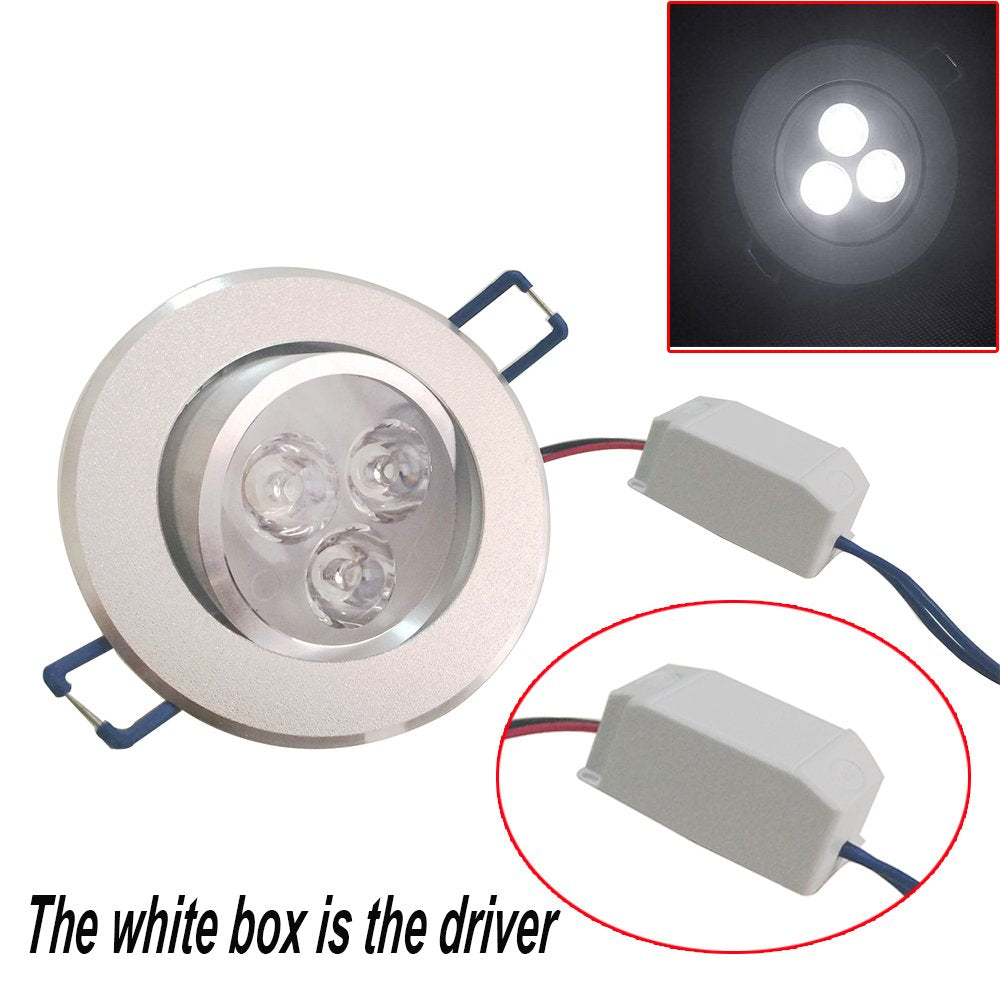 Pocketman 3W LED Recessed Ceiling Downlights - Warm White - 10 Pack