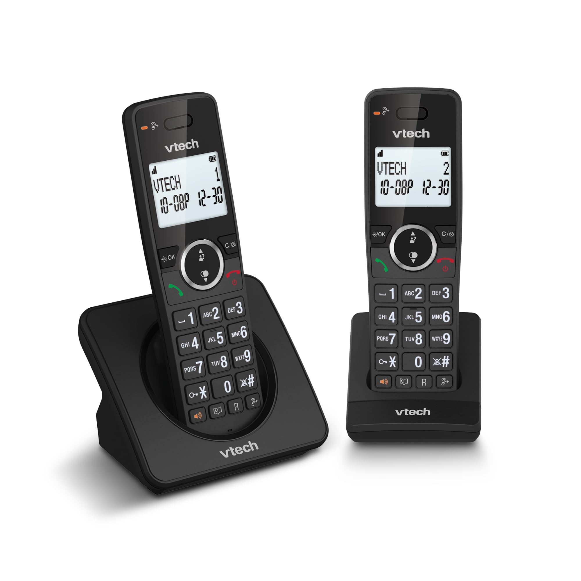 VTech ES2001 Cordless Phone | Call Blocker & Backlit Display Twin Set