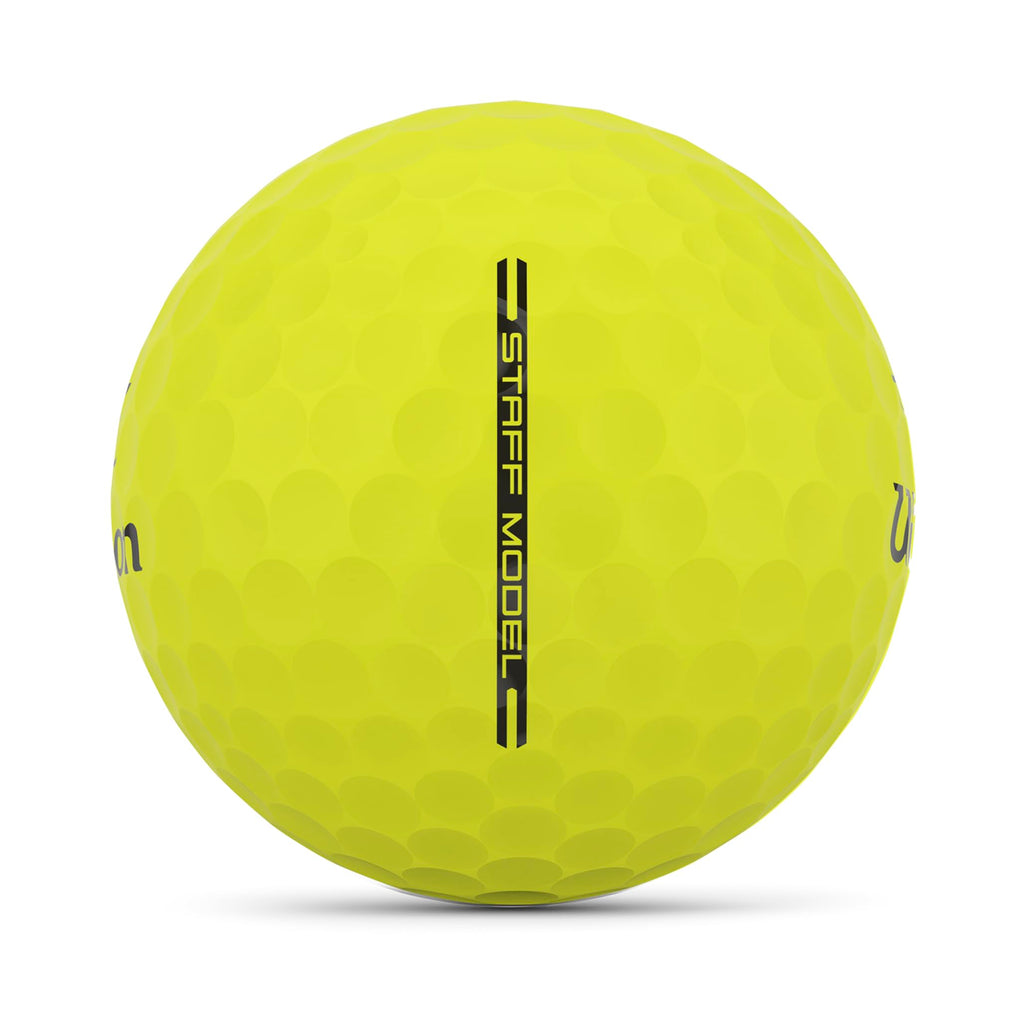 Wilson Staff Model Golf Balls – 4-Piece Urethane High Spin, Yellow, 12-Pack