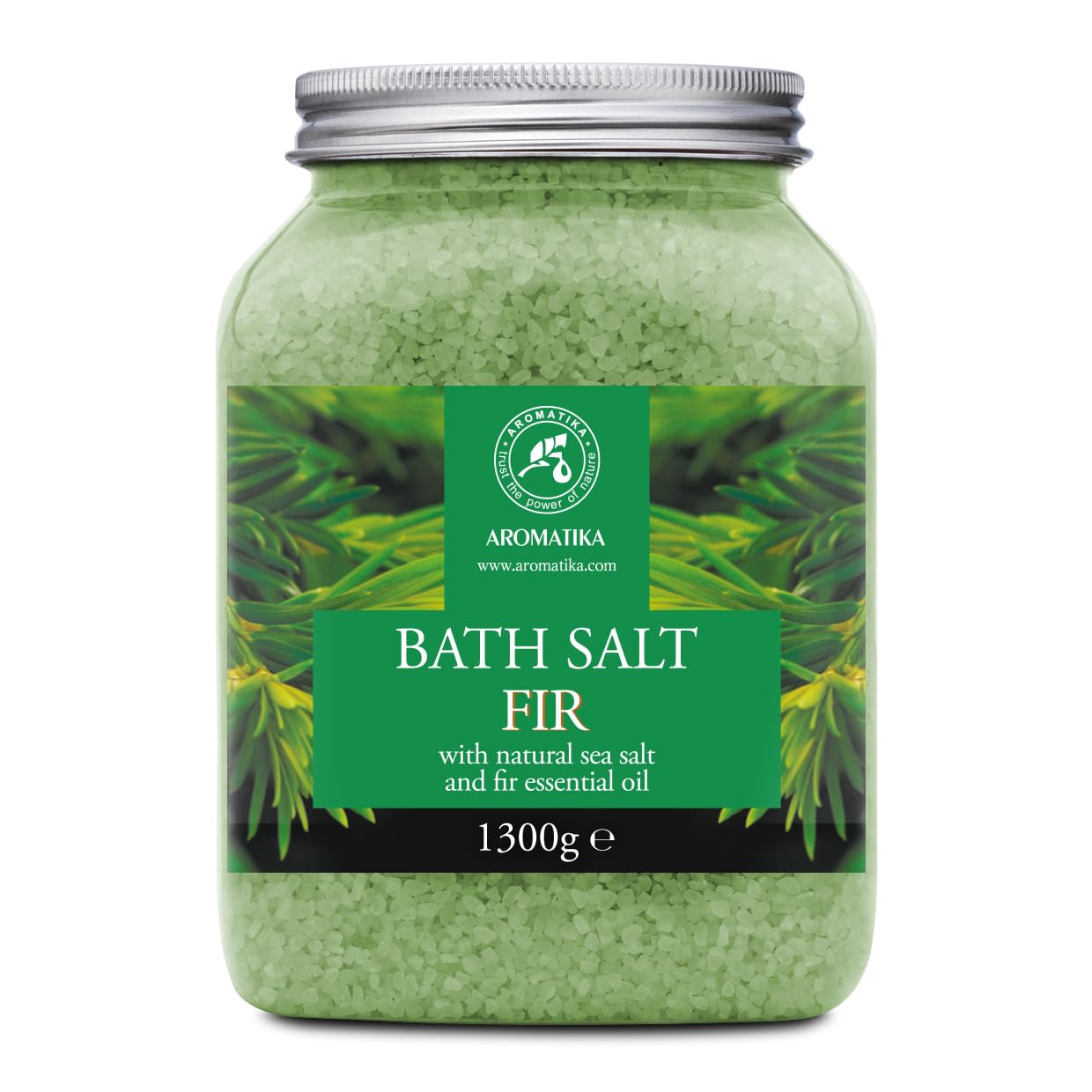 Natural Fir Essential Oil Sea Bath Crystals - 1300g Soak