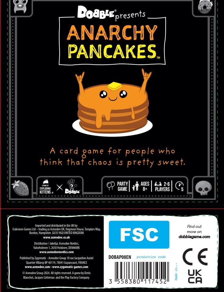 Anarchy Pancakes Card Game by Dobble & Exploding Kittens - Snaps