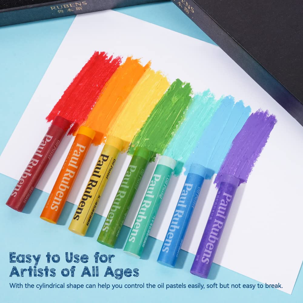 Paul Rubens Oil Pastels Set | 72 Soft Creamy Colors for Sea & Landscape