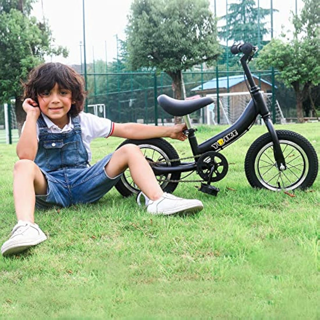 2-in-1 Kids Balance Bike with Pedals and Training Brake