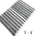Bransfy DIY Eyelash Extension Clusters | 280pcs D Curl Faux Mink Lashes
