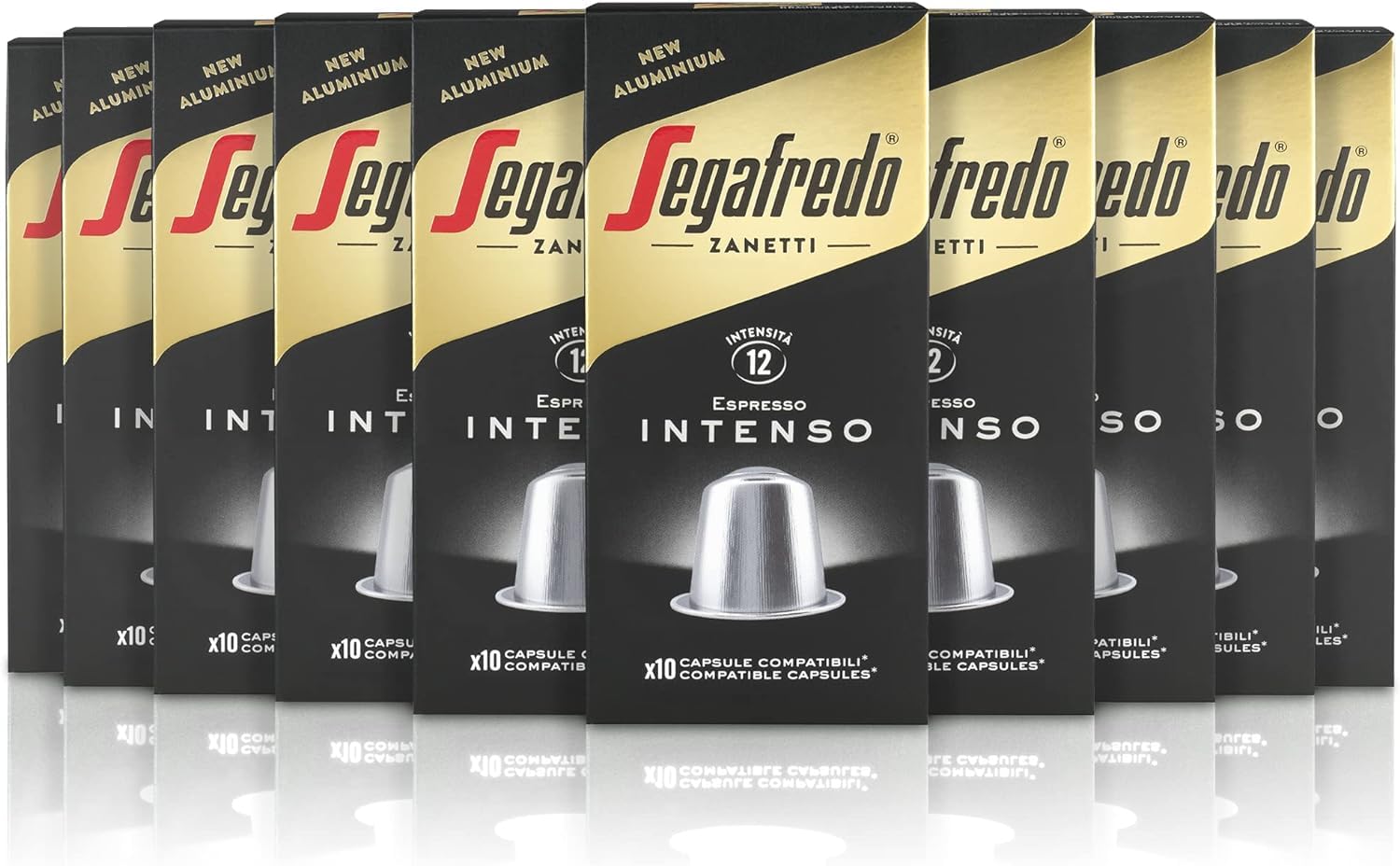 Segafredo Zanetti Intenso Nespresso Compatible Aluminum Pods - 100 Count