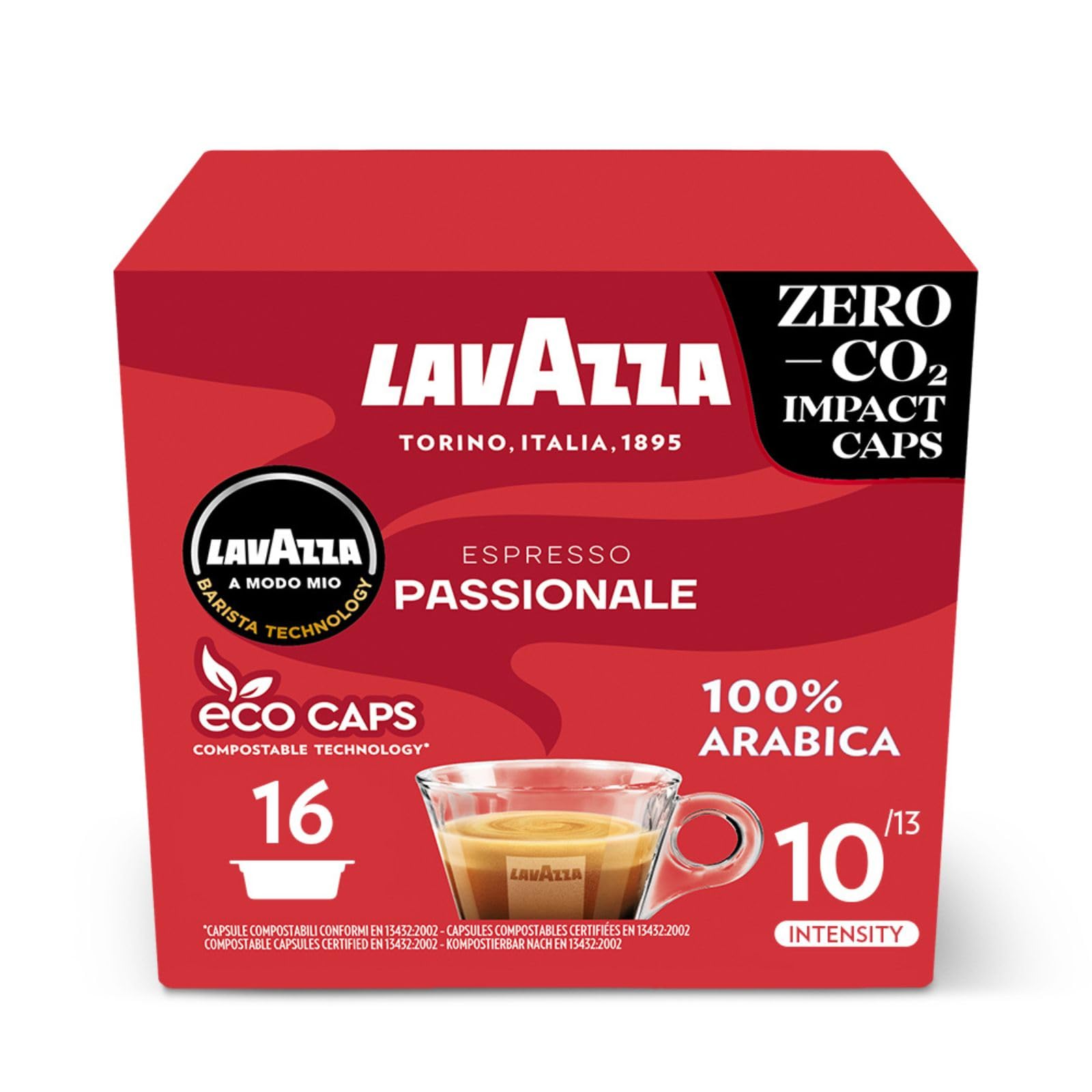 Lavazza A Modo Mio Passionale Coffee Capsules - 256 Pods Dark Roast