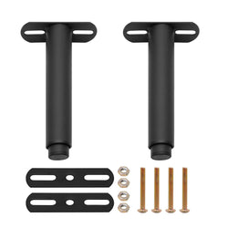 Hoypeyfiy 2pcs Adjustable Bed Support Legs | Heavy Duty Metal Frame Feet