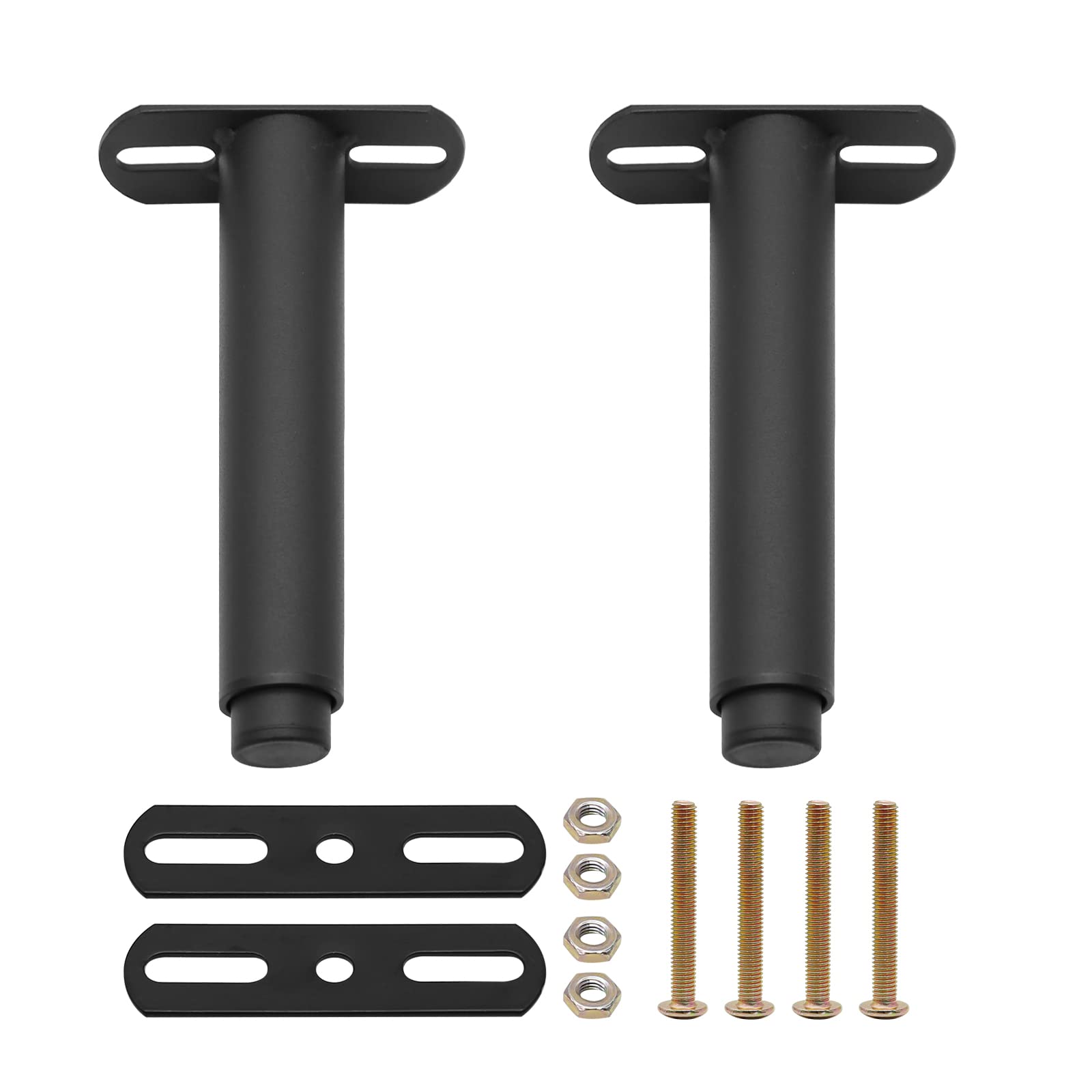 Hoypeyfiy 2pcs Adjustable Bed Support Legs | Heavy Duty Metal Frame Feet