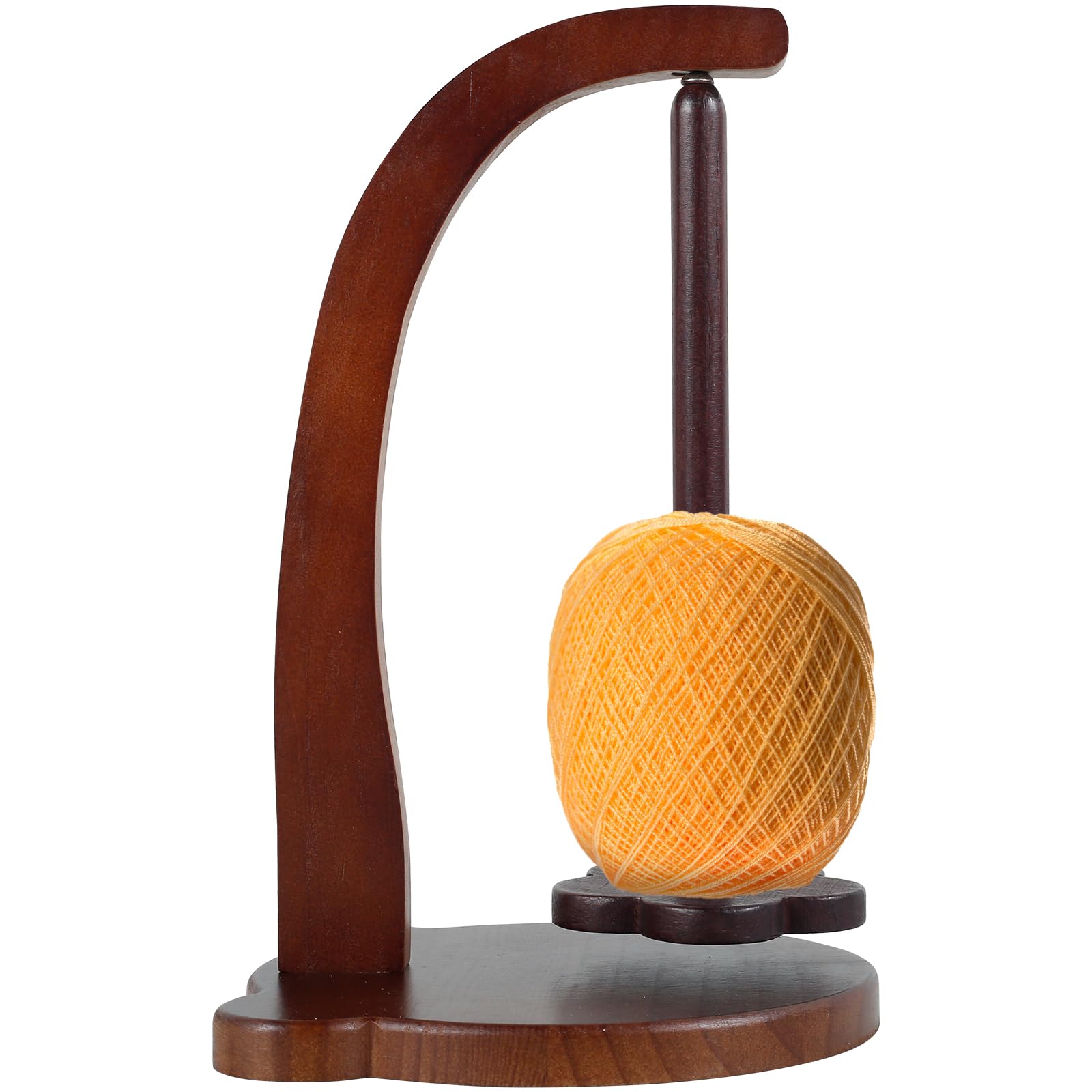 Wooden Magnetic Yarn Holder – Rotating Spinner for Knitting