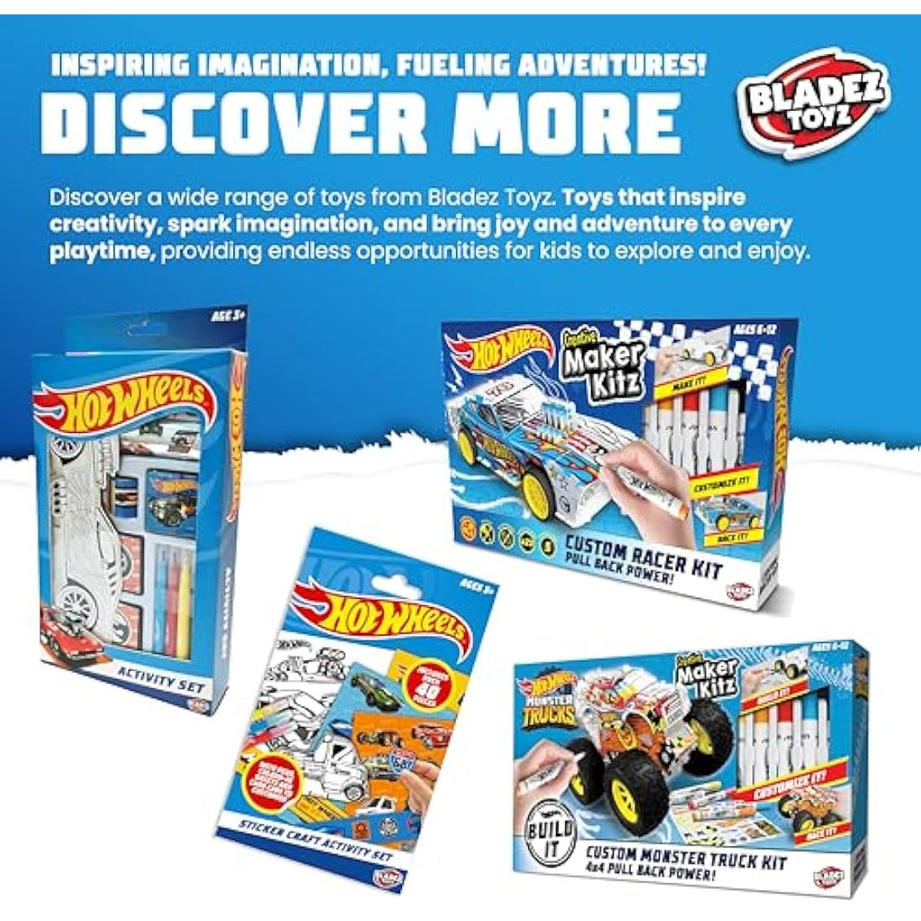 Hot Wheels Make Your Own Monster Truck Art Set – STEM Toy with Ramp