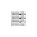 Christy Chroma Face Cloths – Pack of 4 White 100% Cotton Flannels