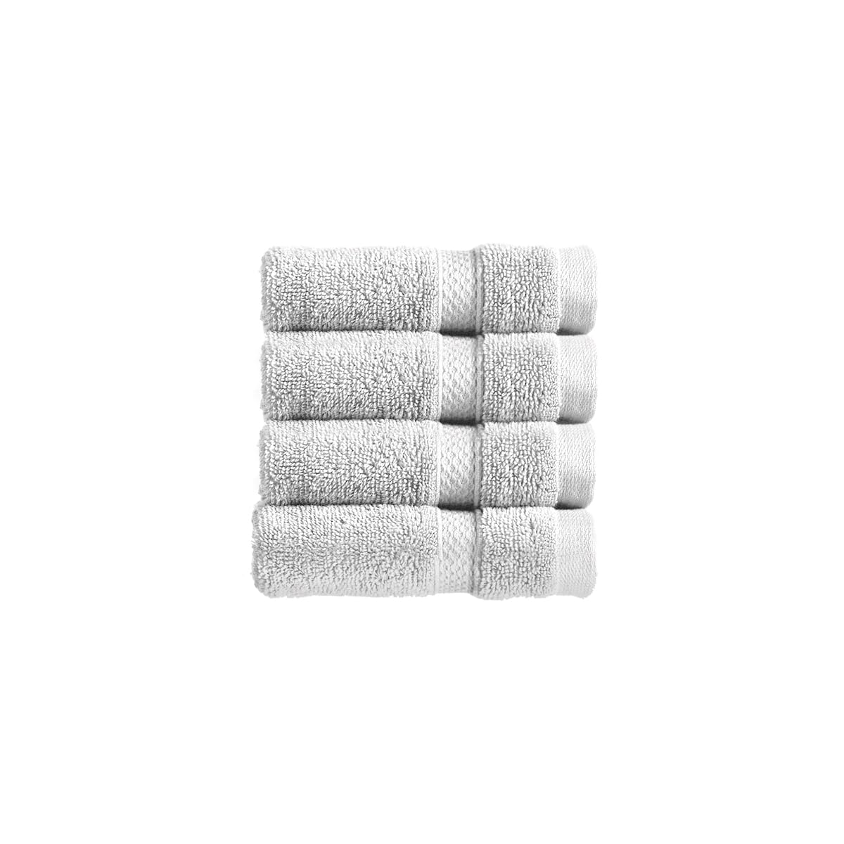 Christy Chroma Face Cloths – Pack of 4 White 100% Cotton Flannels