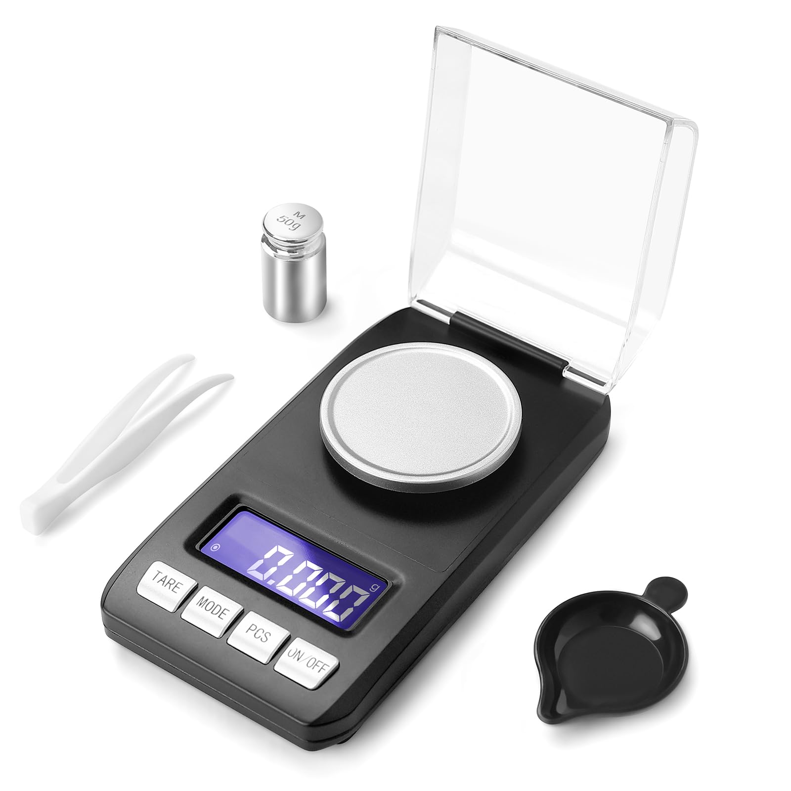 Muaket 0.001g/50g Digital Milligram Scale | High Precision Pocket Scale