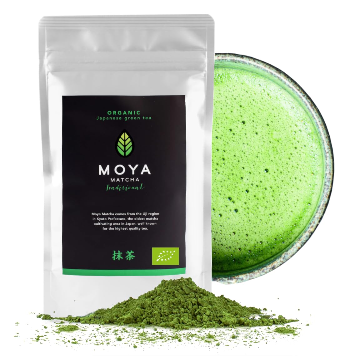 Moya Matcha Organic Green Tea Powder – Traditional Grade (II) – 100g