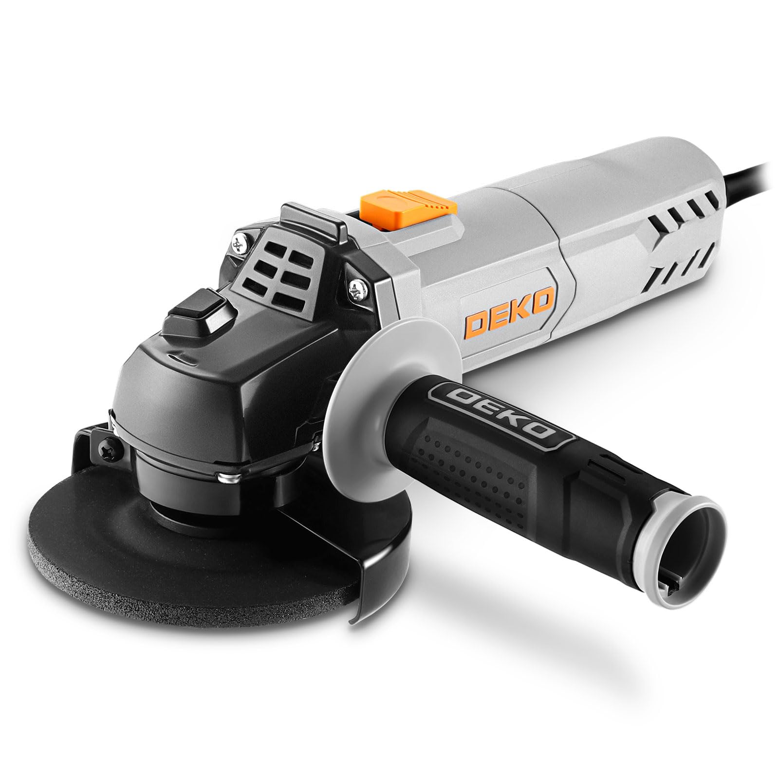 DEKOPRO 115mm 750W Corded Electric Angle Grinder for Cutting & Polishing