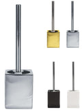 KW Flash Ceramic Toilet Brush and Holder with Stainless Steel Handle