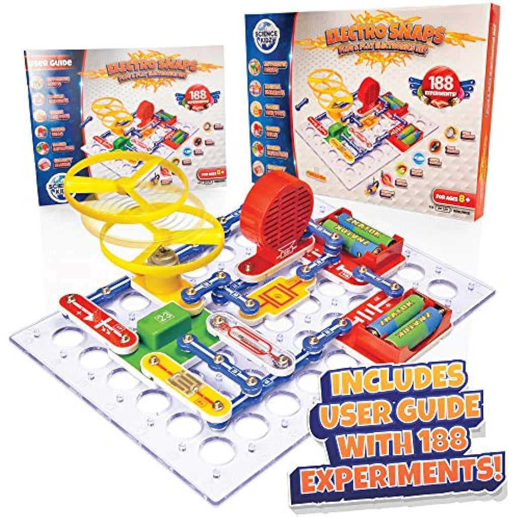 Science Kidz Electronics Kit | 188 STEM Experiments for Kids Age 5-10
