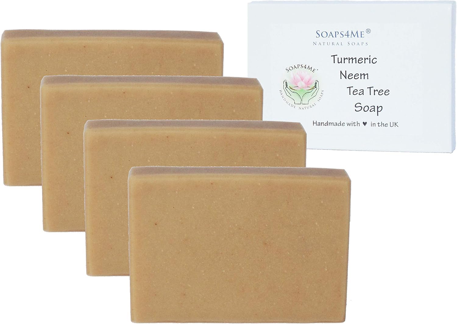Turmeric, Neem & Tea Tree Natural Handmade Soap - 4 Pack
