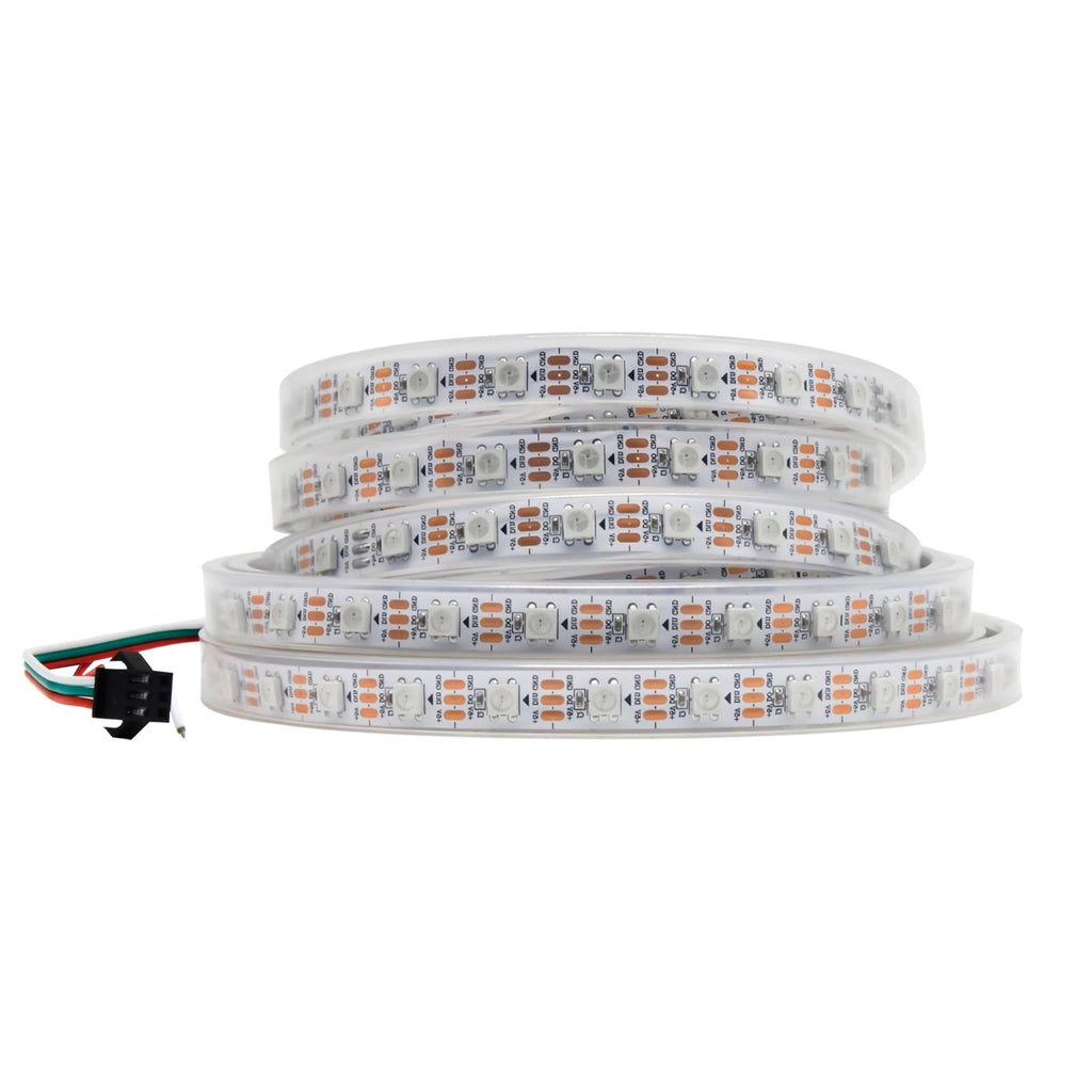 Icever WS2812B Individually Addressable RGB LED Strip - 16.4FT Black PCB