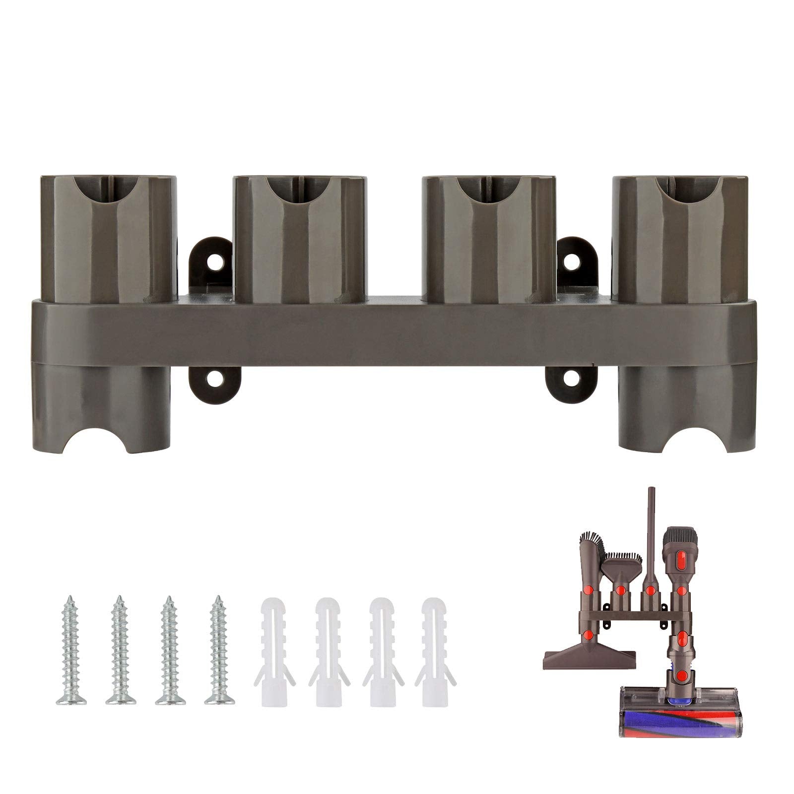Jolof Store Wall Mount Attachment Holder for Dyson V7-V15 (6 Sockets)
