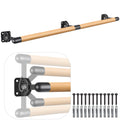 Dolibest 200cm Wall Mounted Ballet Barre | Adjustable Beech Wood Dance Bar