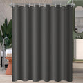 Lerores Shower Curtain – Dark Grey Anti-Mould Weighted Hem 200x180cm