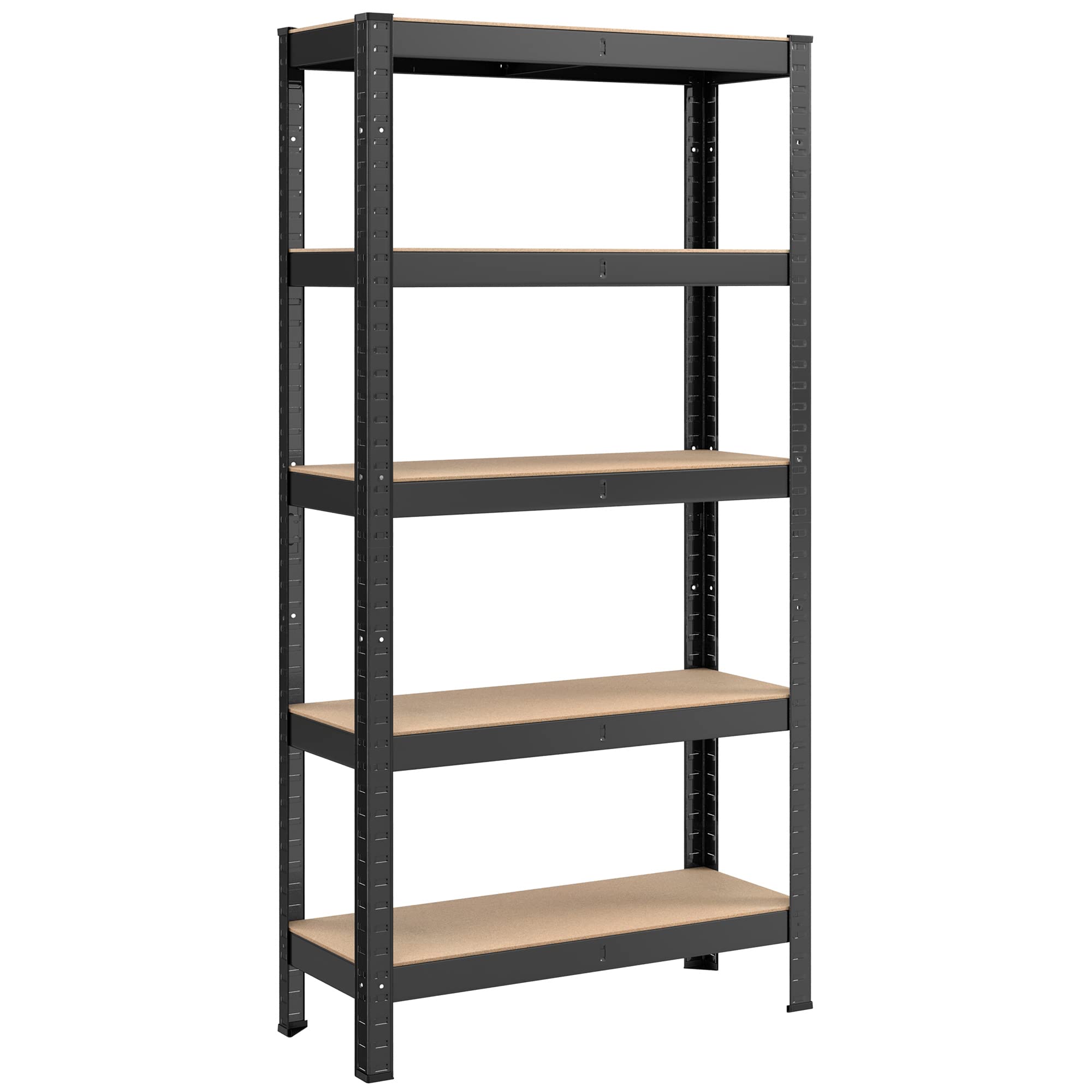 SONGMICS 5-Tier Steel Shelving Unit – Heavy Duty Garage Storage, Black