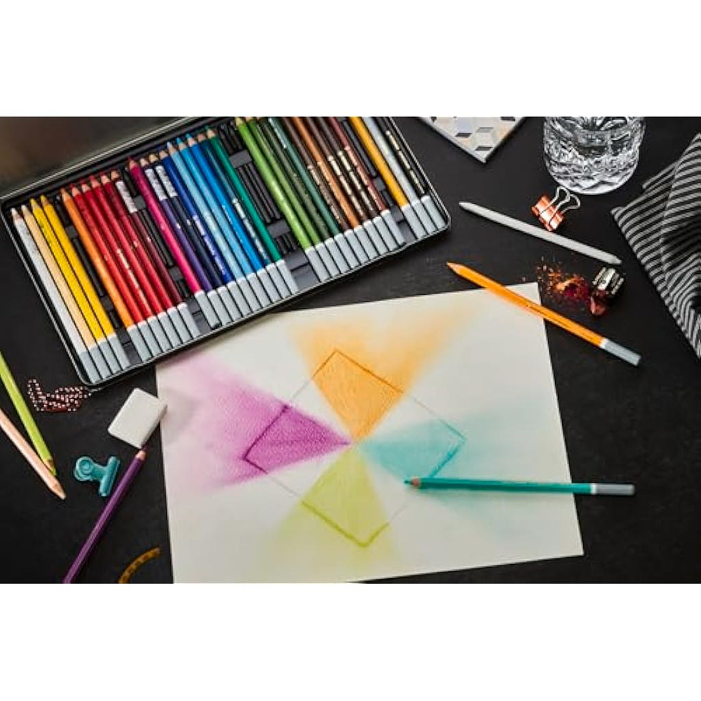 STABILO CarbOthello Chalk-Pastel Pencils | Tin of 36 Assorted Colours