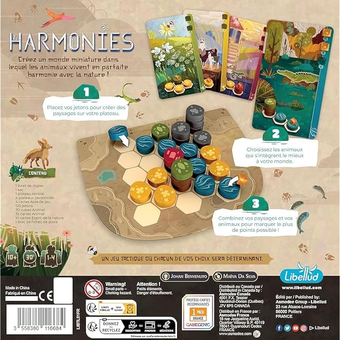 Libellud Harmonies Board Game – Nature Strategy & Tile Placement