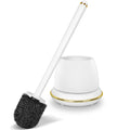 Jolof Store Gold Toilet Brush and Holder Set – Modern Compact Scrubber