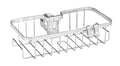 WENKO Floresta Shower Rail Caddy | No-Drill Stainless Steel Shelf