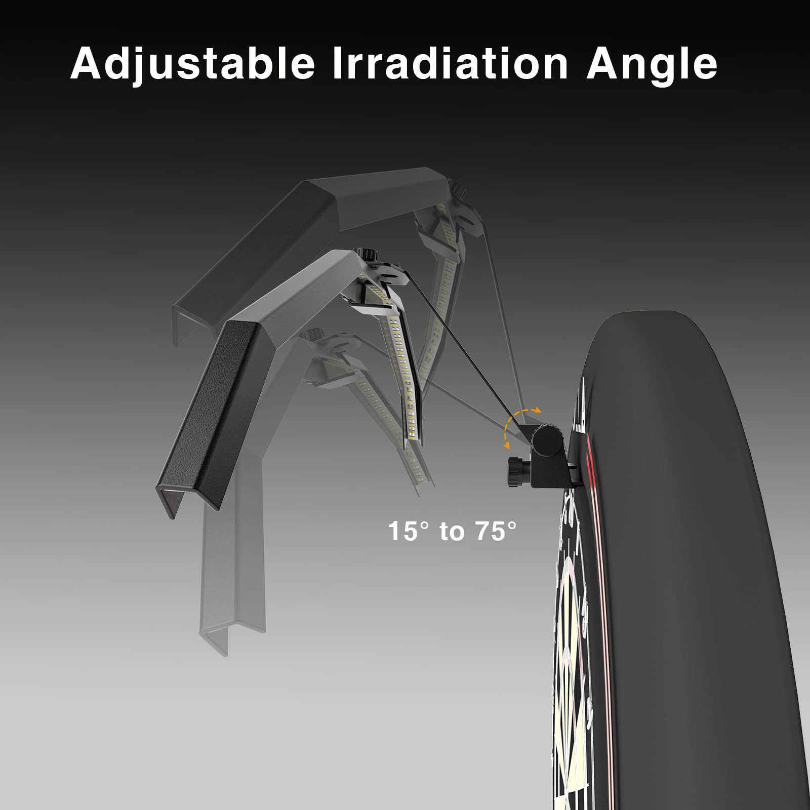 SOLLA LED Folding Dartboard Light – Portable TOR135 Lighting System