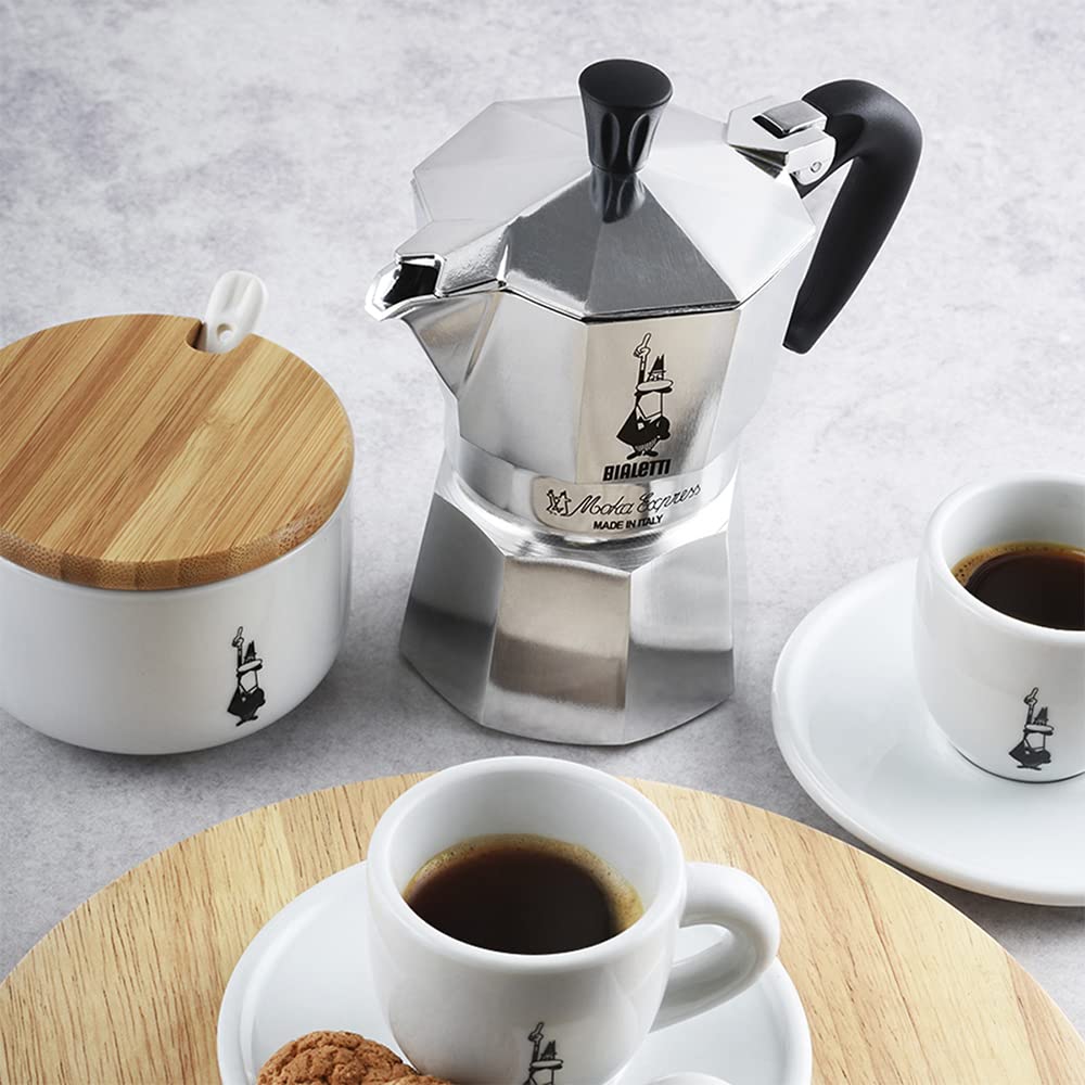 Bialetti Moka Express Stovetop Espresso Maker - 3 Cup Aluminium