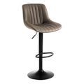 Youhauchair Swivel Bar Stool | Adjustable PU Leather Counter Stool, Brown