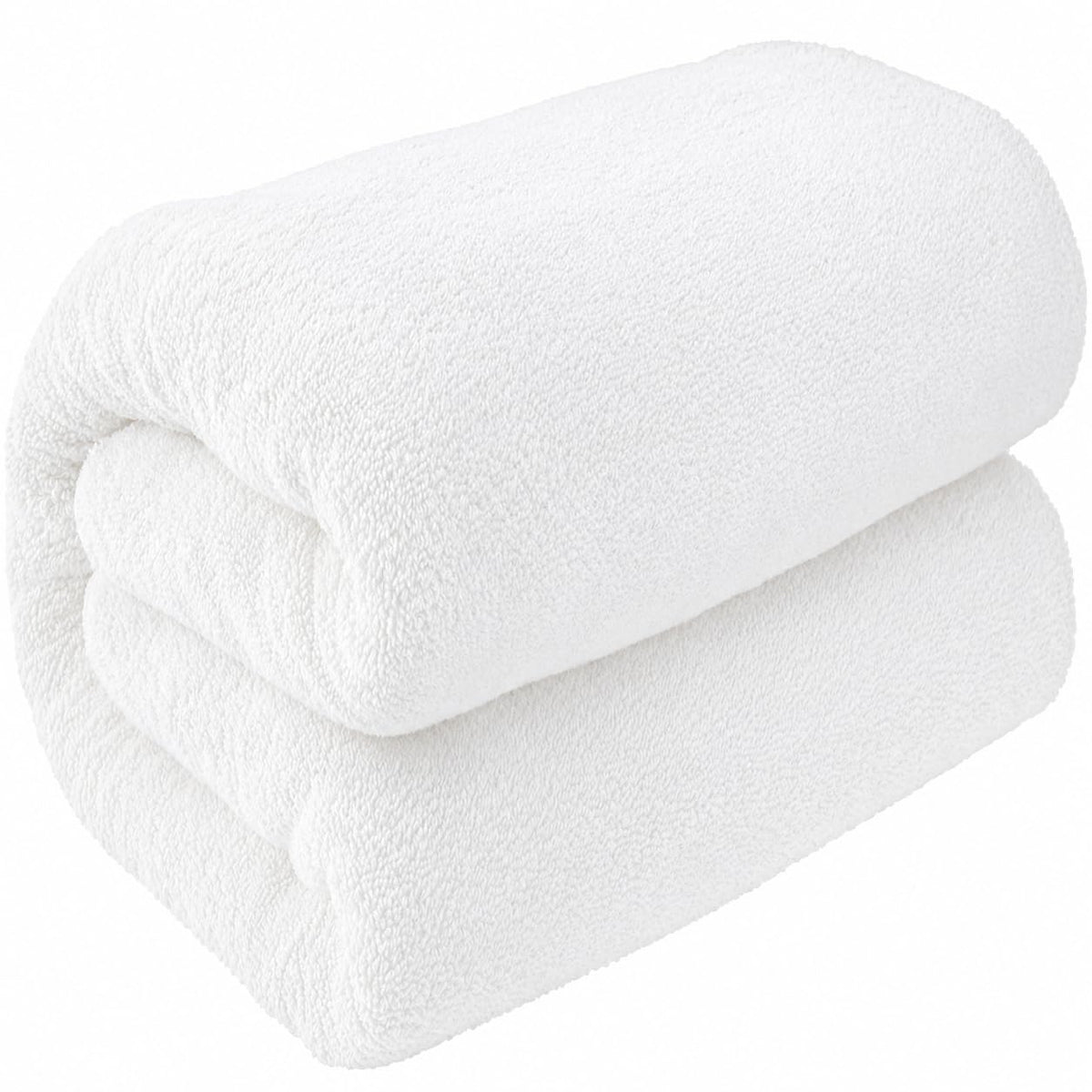 Aaf Textiles Bath Sheets Extra Large Oversized 96 x180 cm in White, 100% Egyptian Cotton Style 515 GSM Shower Towel – Thick and Absorbent - image 1