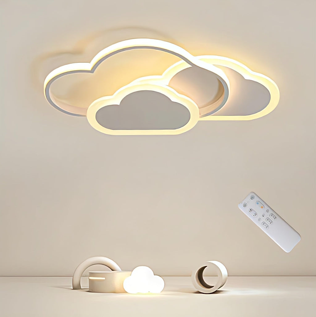 BLMYL Cloud LED Ceiling Light | 32W Dimmable Modern Lamp with Remote