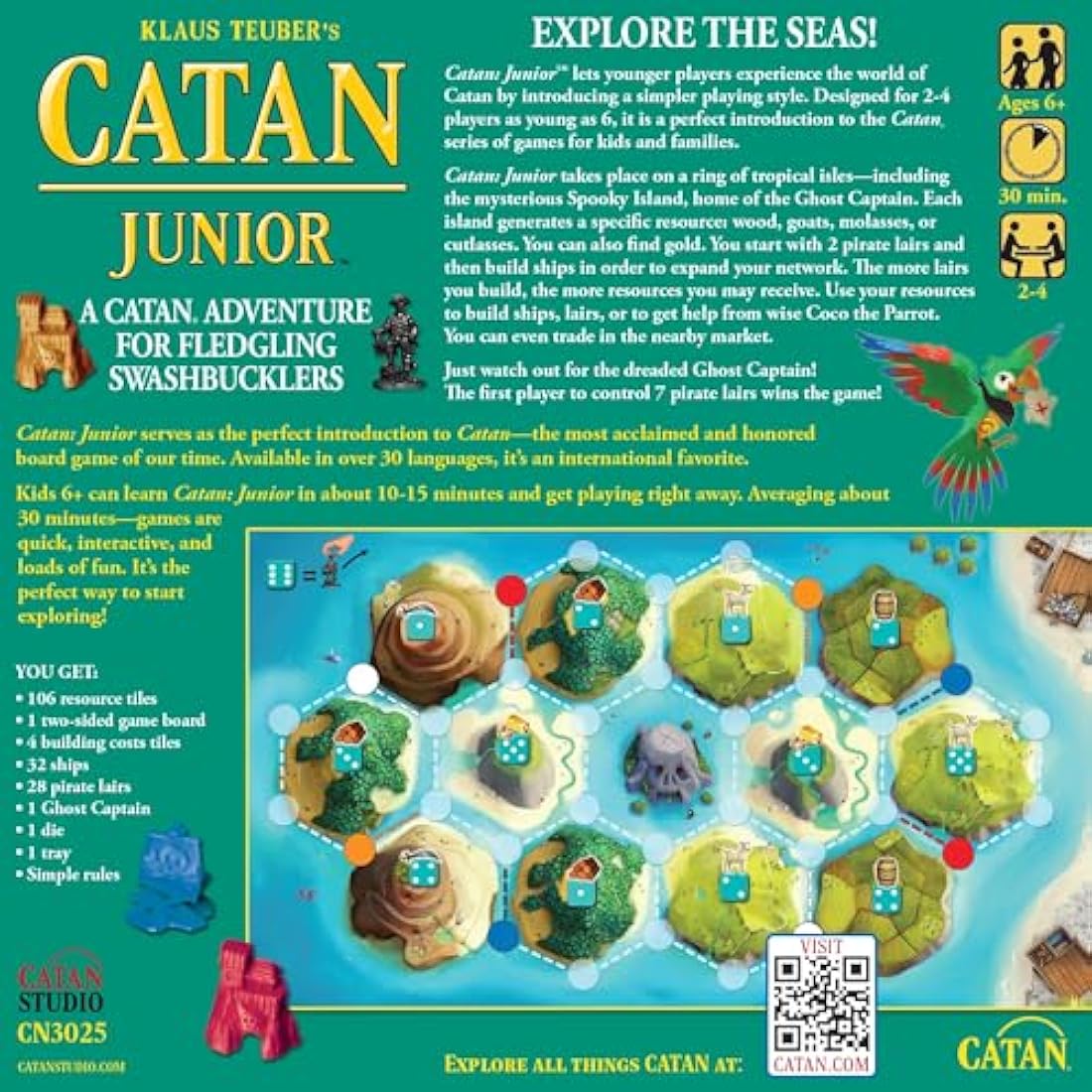 Catan Junior Strategy Board Game by Jolof Store – Pirate Adventure