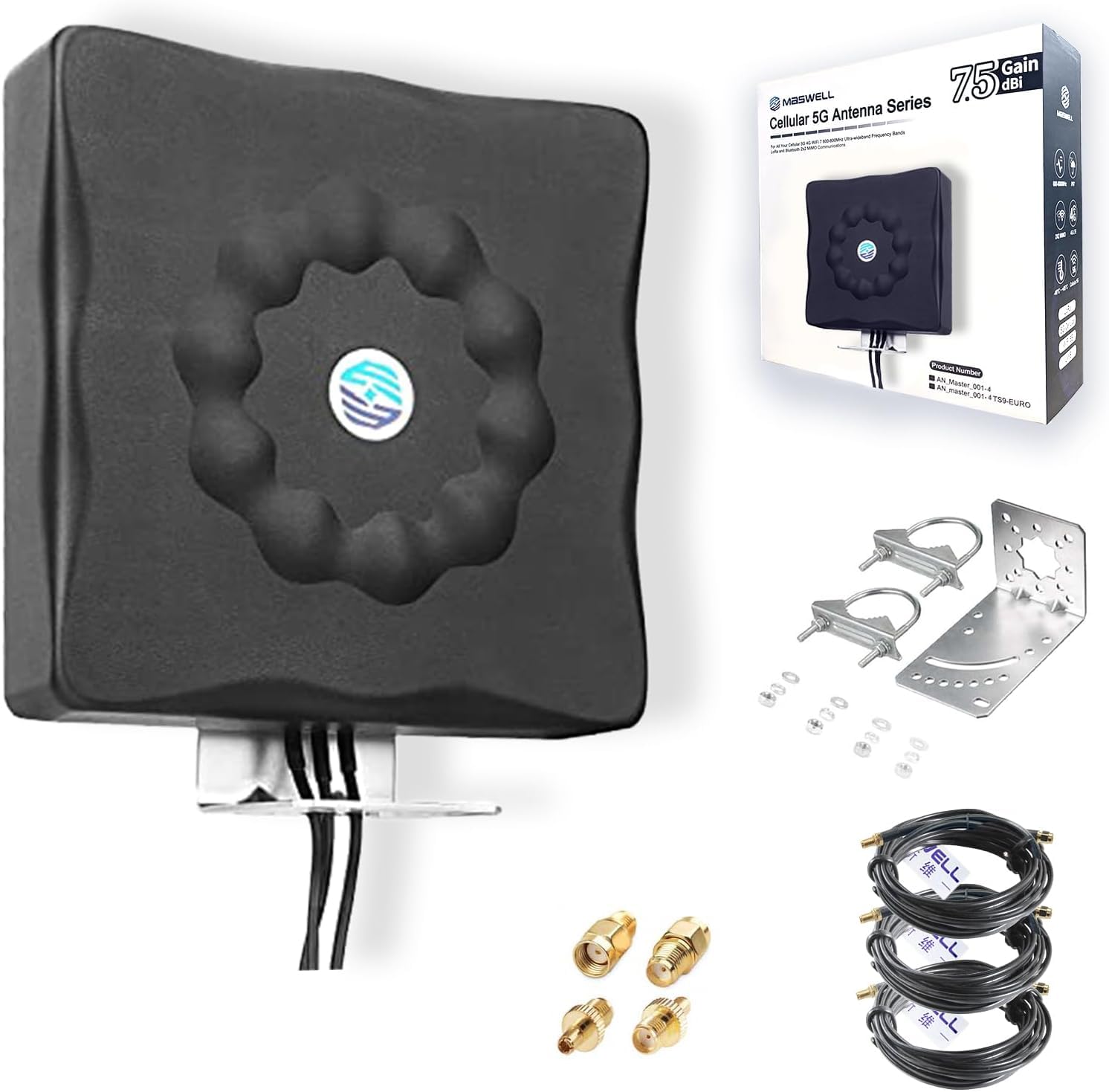 Maswell 5G Outdoor Antenna – 3-in-1 GPS & LTE MIMO Rugged Aerial