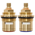 MospdyGear 3/4 Ceramic Disc Cartridge - 20 Teeth Brass Faucet Valve Pair