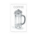 Coffee Tea Towel – White Ethically Sourced Cotton Dish Cloth