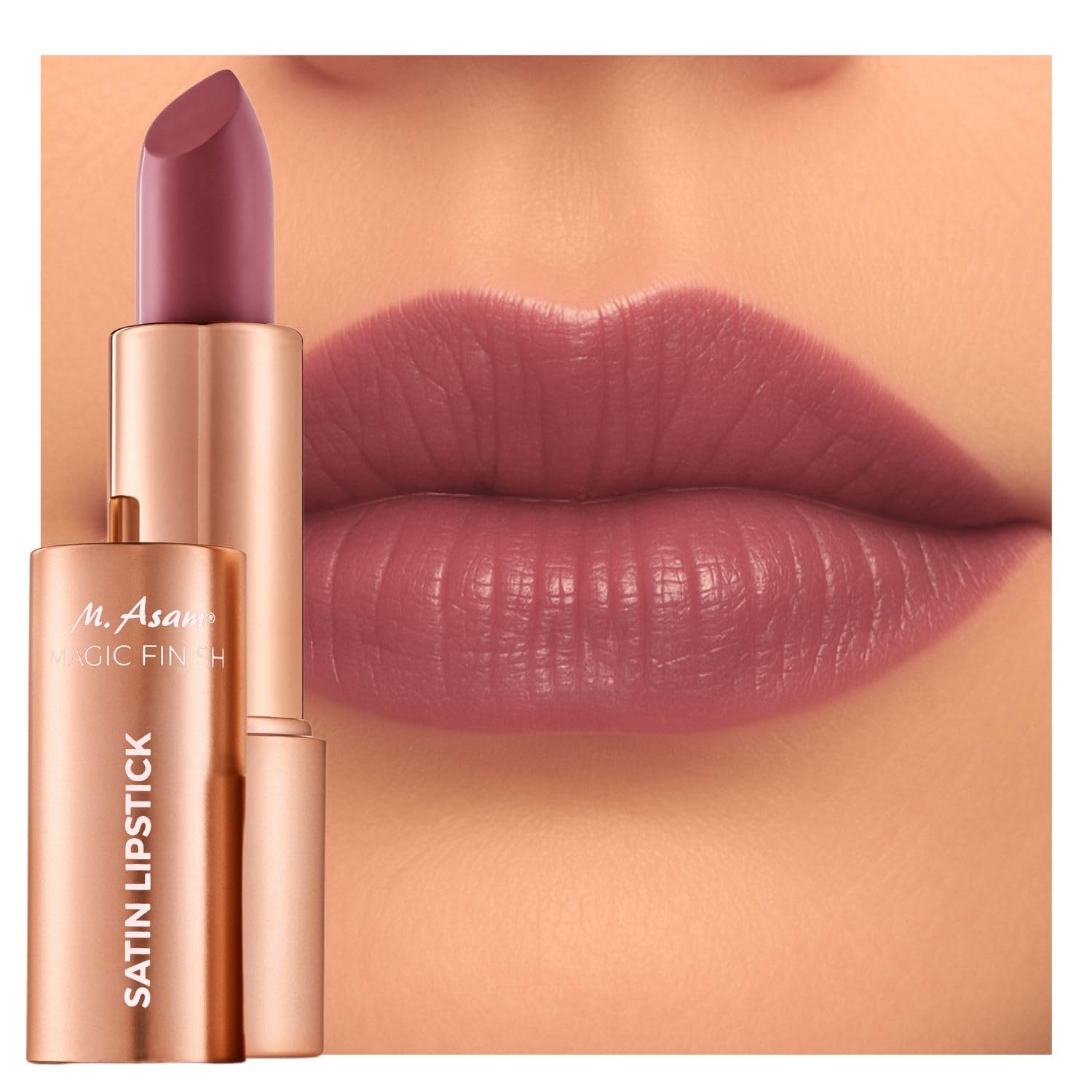 M. Asam Magic Finish Satin Lipstick – Romantic Rosewood (4g)